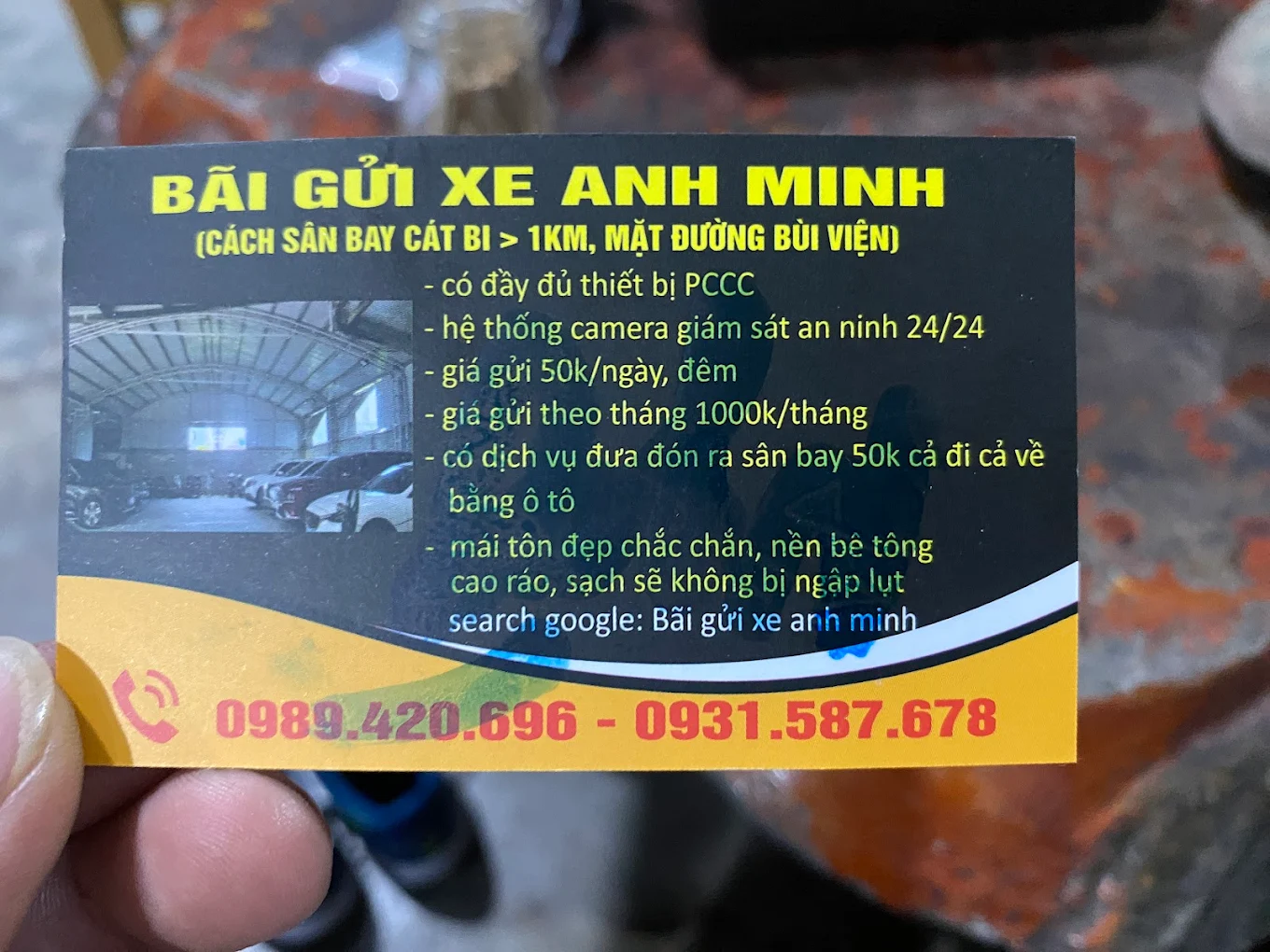 gửi xe dài ngày sân bay cát bi